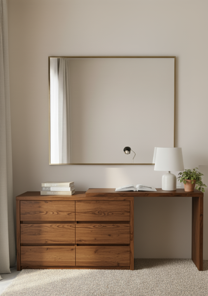 Comoda más tocador integrado