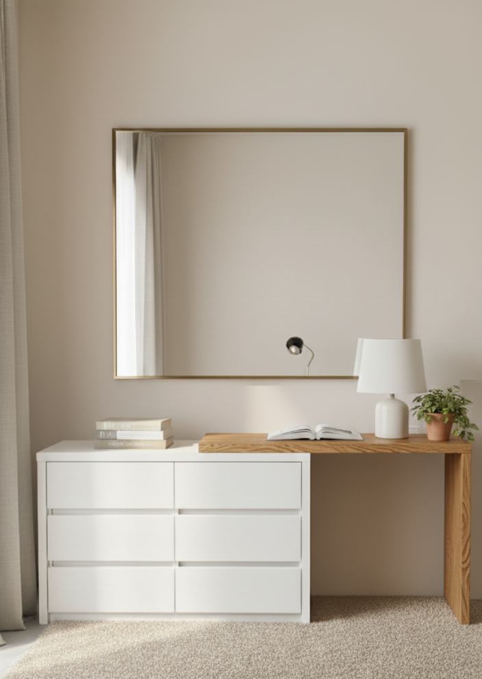 Comoda más tocador integrado