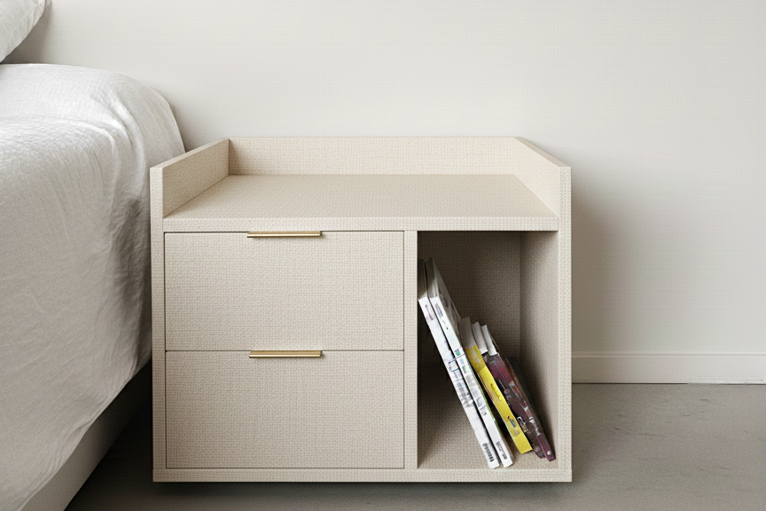 Velador con cajones y nicho lateral